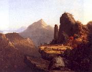 Thomas Cole Scene from The Last of the Mohicans oil painting artist